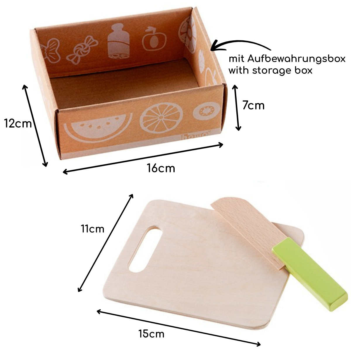 howa Kaufladenzubehör aus Holz Spiellebensmittel Frühstücksset 12 tlg. 4893
