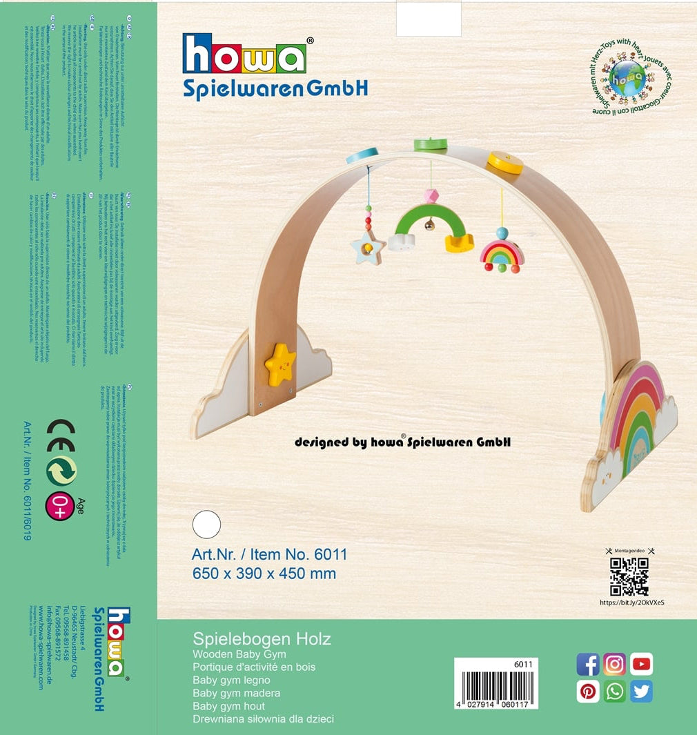 Arche de jeu en bois howa Baby Gym "Mon arc-en-ciel" 6011