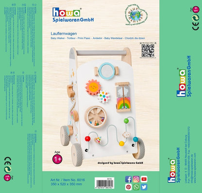 howa loopwagen van hout loopondersteuning babywalker "My rainbow"6016