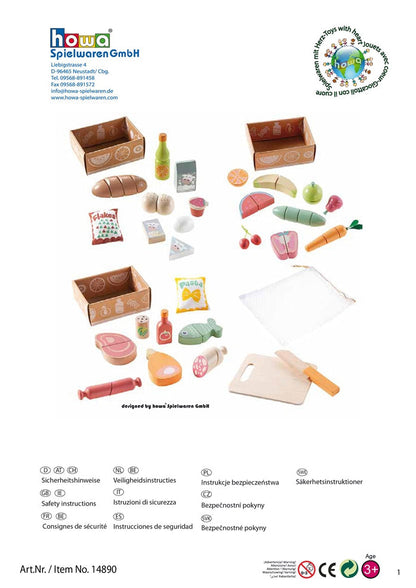 howa ensemble de 24 pièces en bois pour remplir les calendriers de l'Avent pour enfants 14890
