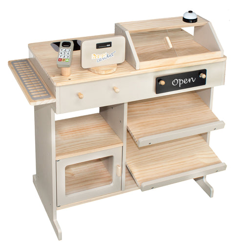 howa Kaufladen aus Holz natur, beige inkl. 5tlg Zubehör 47551