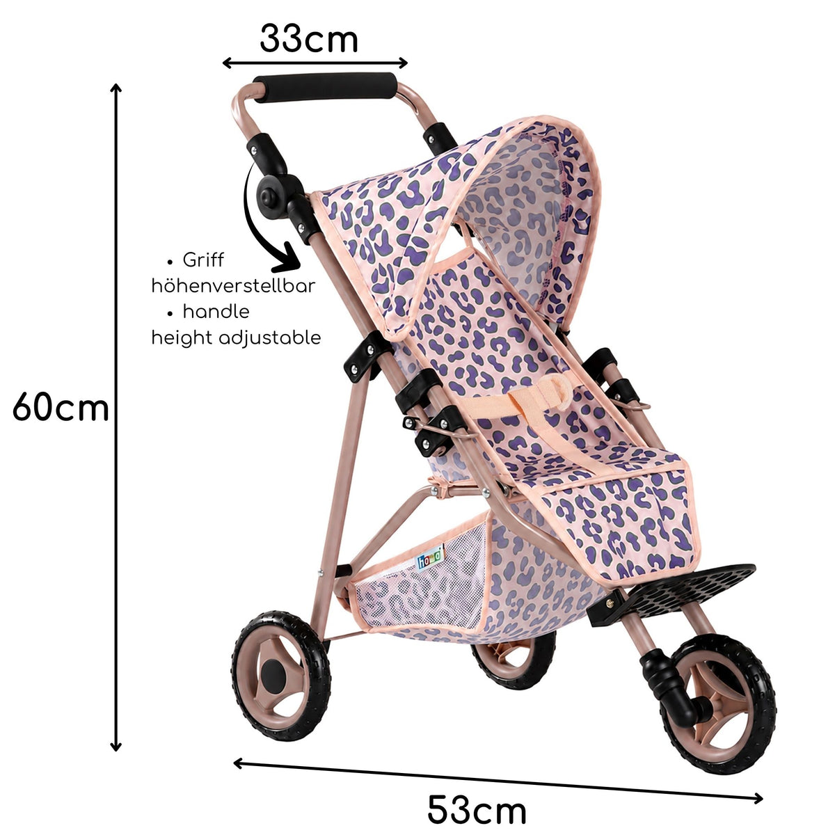 Puppenwagen bemaßt