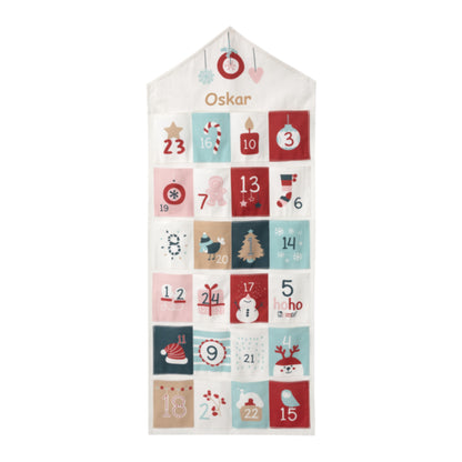 howa fabric Advent calendar for children filled with wooden toys - personalized 98803