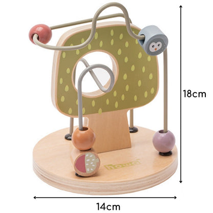 Jouet moteur en bois howa, boucle motrice, tour d'empilage, blocs "Little woods" 3 pièces 6028