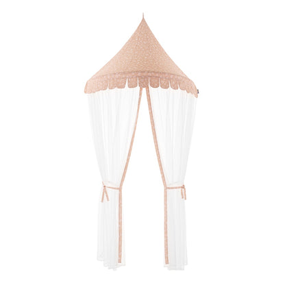 howa Wall Canopy Bed Canopy "Flowers" apricot, height 235cm 85062