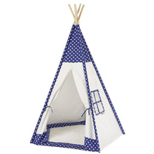 howa Kinderzelt Spielzelt Tipi "Stars" inkl. Bodenmatte blau, H185xB140xT120cm 8500